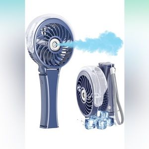 HandFan 2023 Upgraded Portable Misting Fan, 34ml Handheld Personal Mister Fan